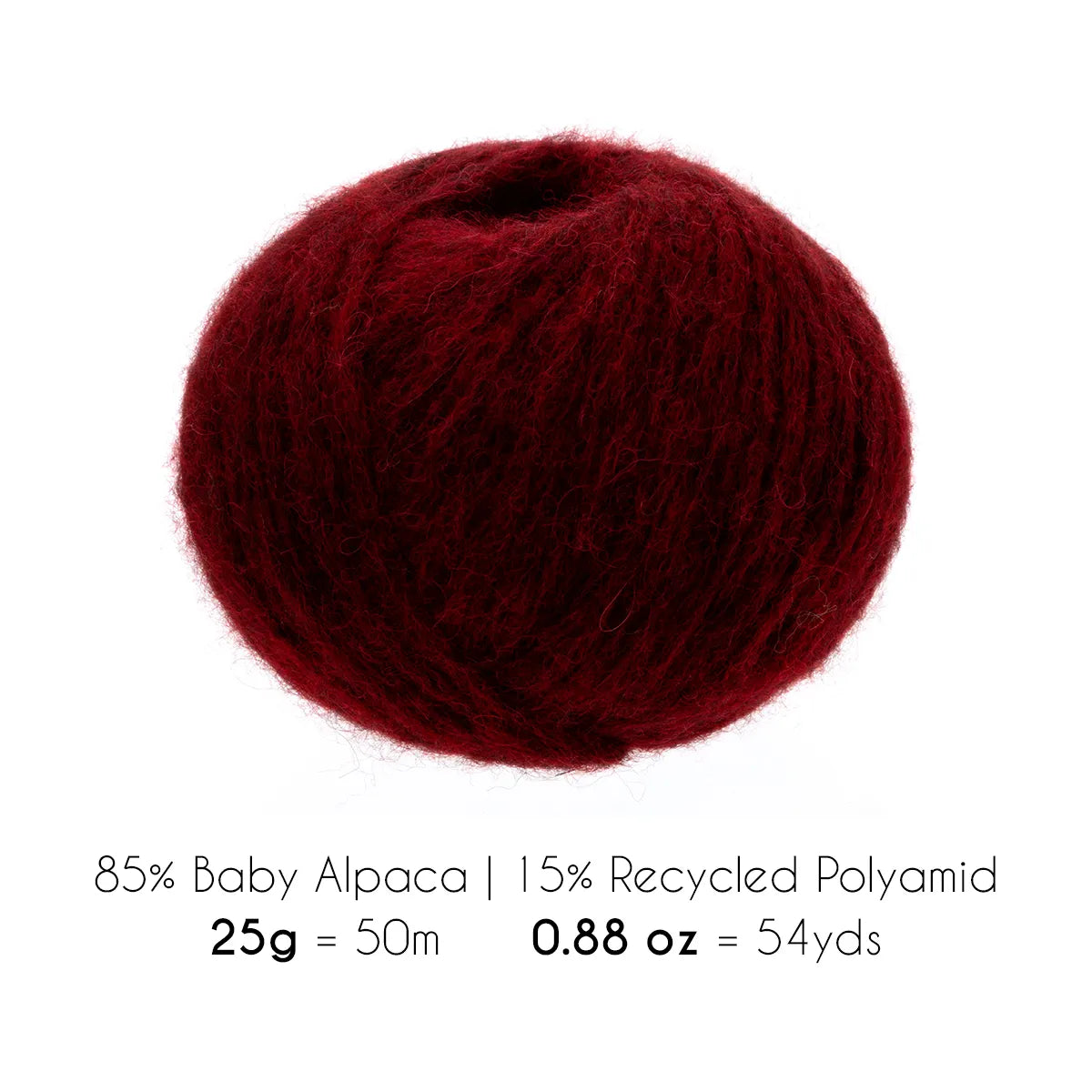 Baby Alpaca Super Air Bulky Yarn — Red Wine | ALPALOVE®