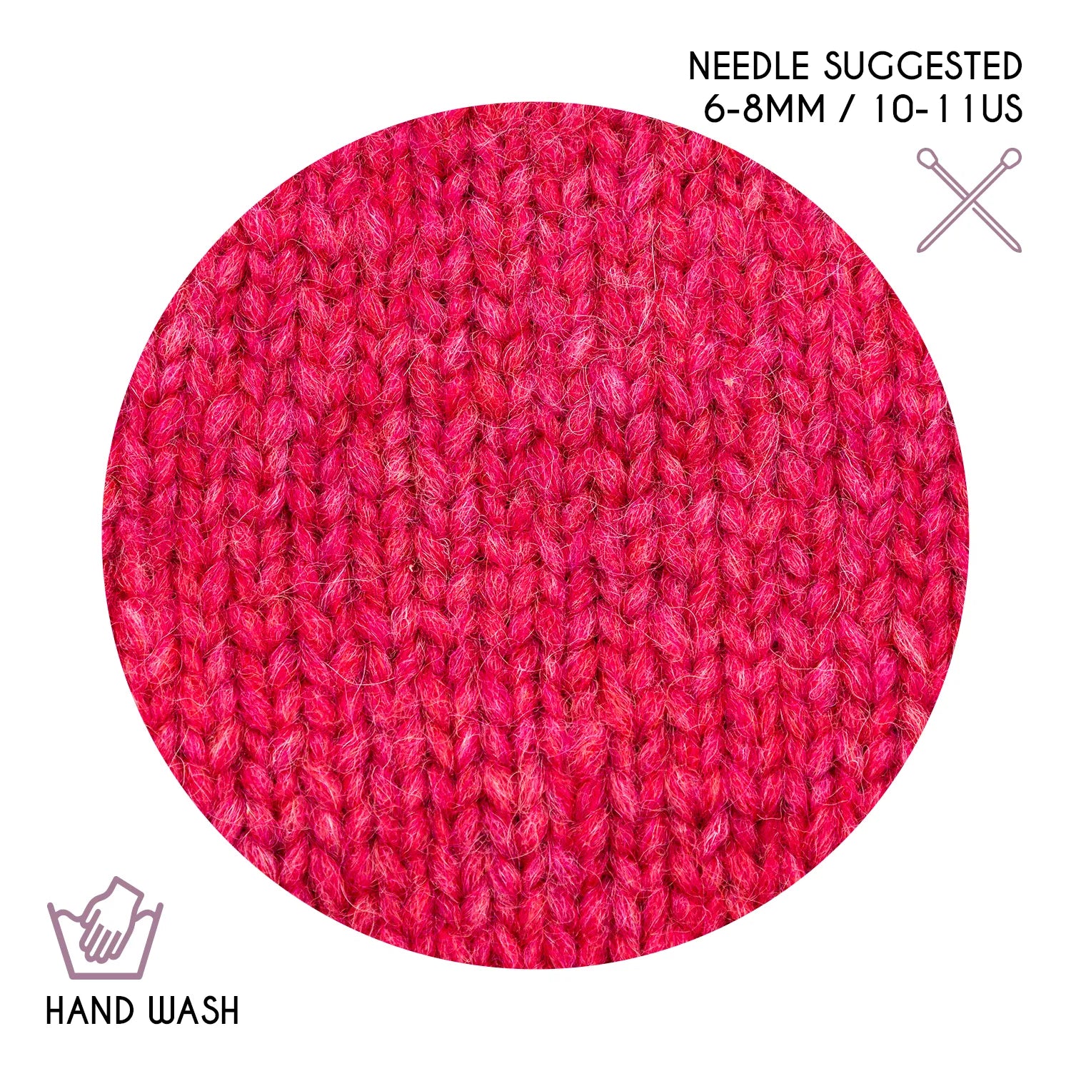 Baby Alpaca Super Air Bulky Yarn — Raspberry Cream | ALPALOVE®