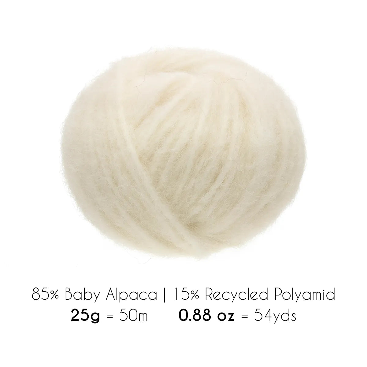 SUPER AIR BULKY Six-Pack Alpaca Yarn Ecru