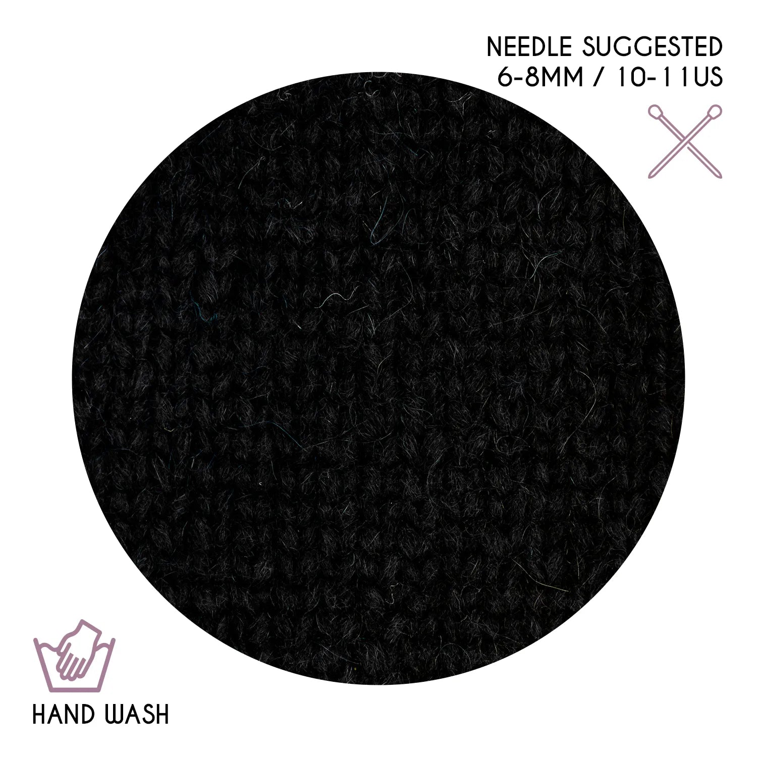 Baby Alpaca Super Air Bulky Yarn — Black | ALPALOVE®