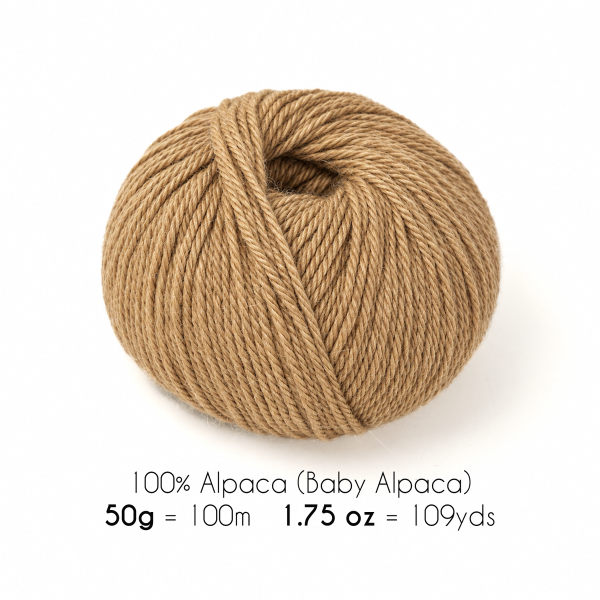 Baby Alpaca Worsted Yarn — Capuccino | ALPALOVE®