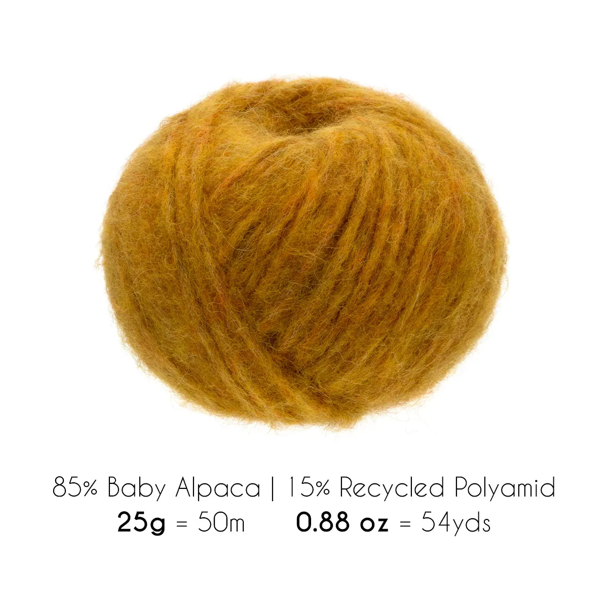 Baby Alpaca Super Air Bulky Yarn — Melange Yellow | ALPALOVE®