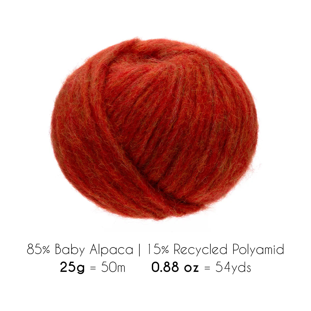 SUPER AIR BULKY Six-Pack Alpaca Yarn Orange