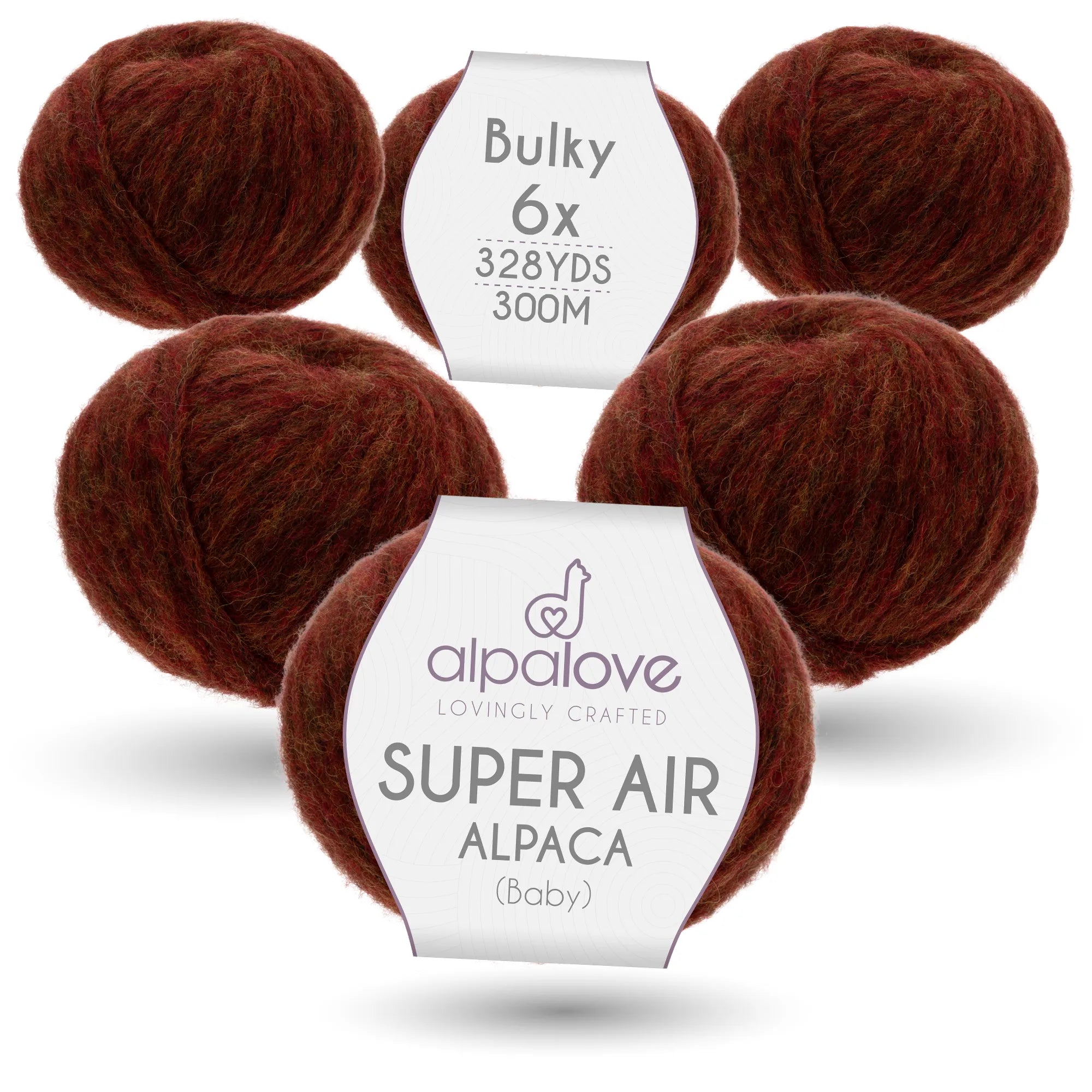 Baby Alpaca Super Air Bulky Yarn — Fall Leaves | ALPALOVE®