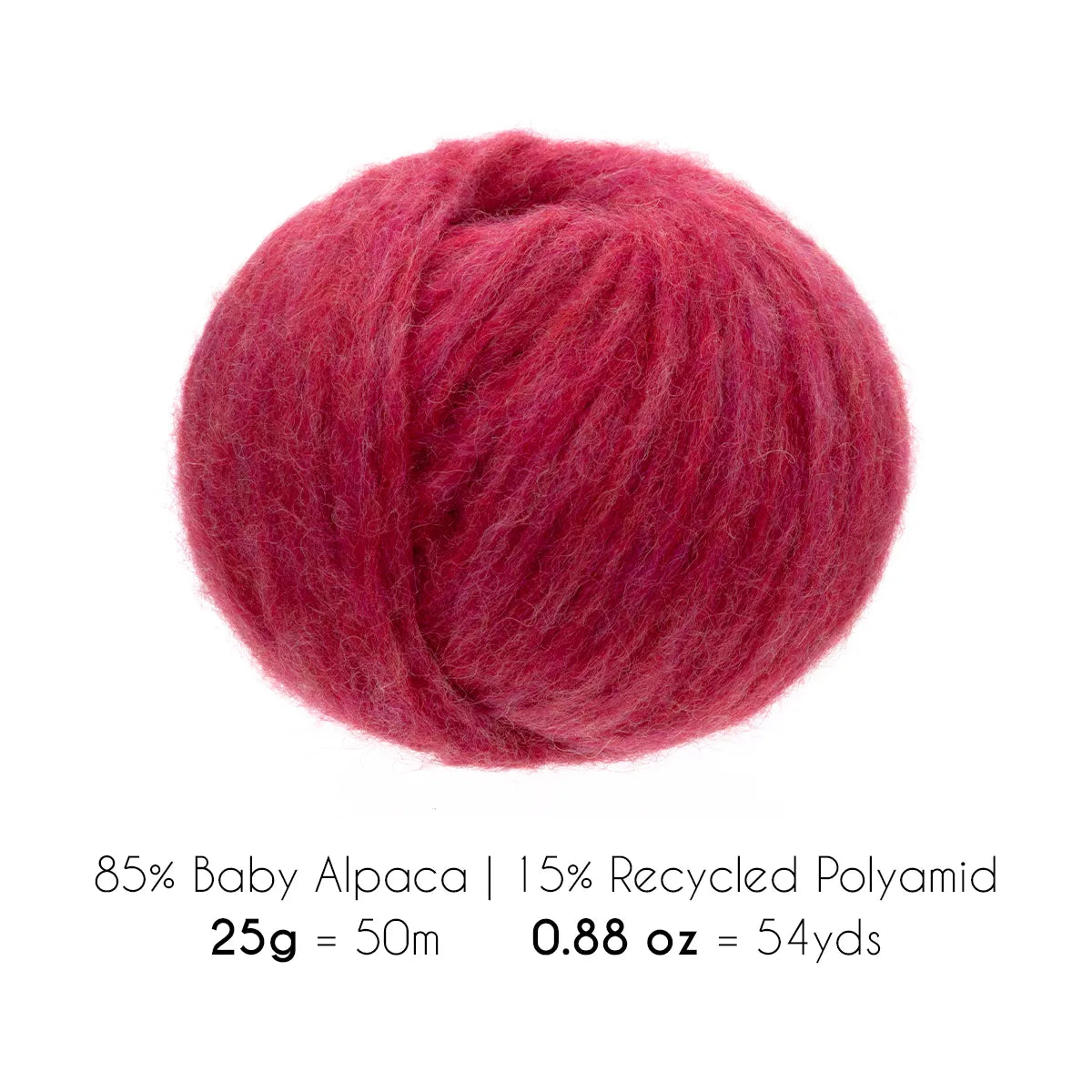 Baby Alpaca Super Air Bulky Yarn — Raspberry Cream | ALPALOVE®