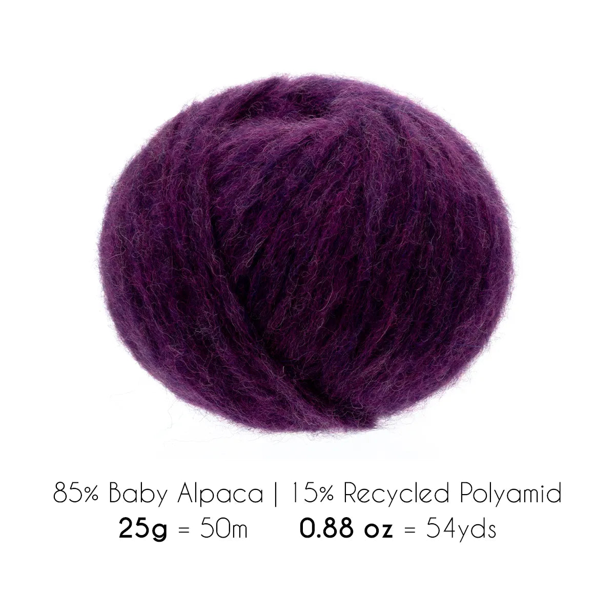 Baby Alpaca Super Air Bulky Yarn — Berry | ALPALOVE®