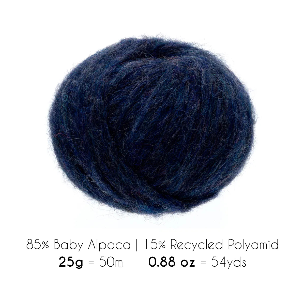 Baby Alpaca Super Air Bulky Yarn — Dark Blue | ALPALOVE®