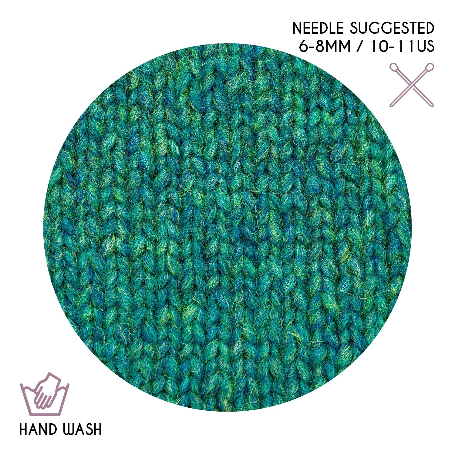 Baby Alpaca Super Air Bulky Yarn — Blue Green | ALPALOVE®