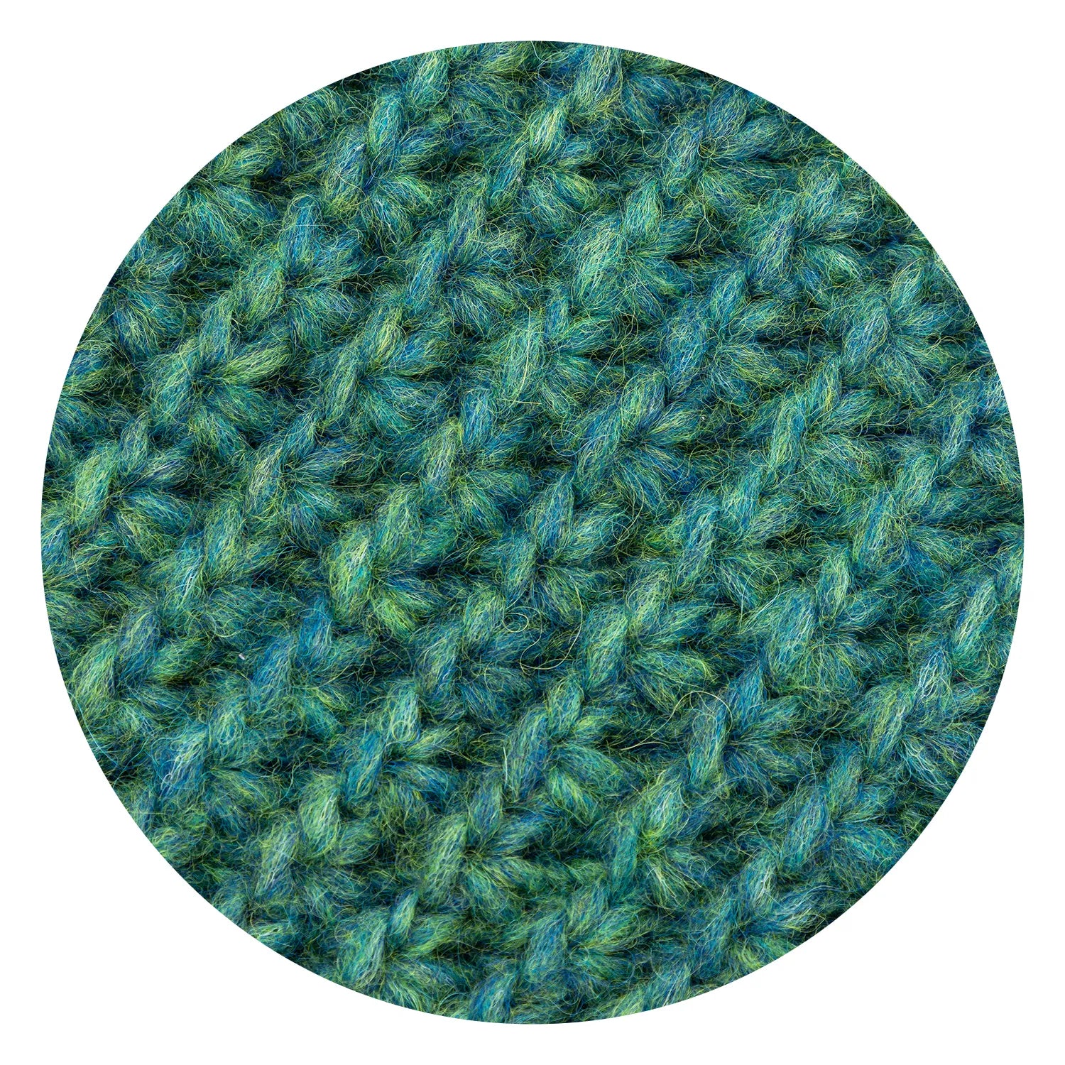 Baby Alpaca Super Air Bulky Yarn — Blue Green | ALPALOVE®