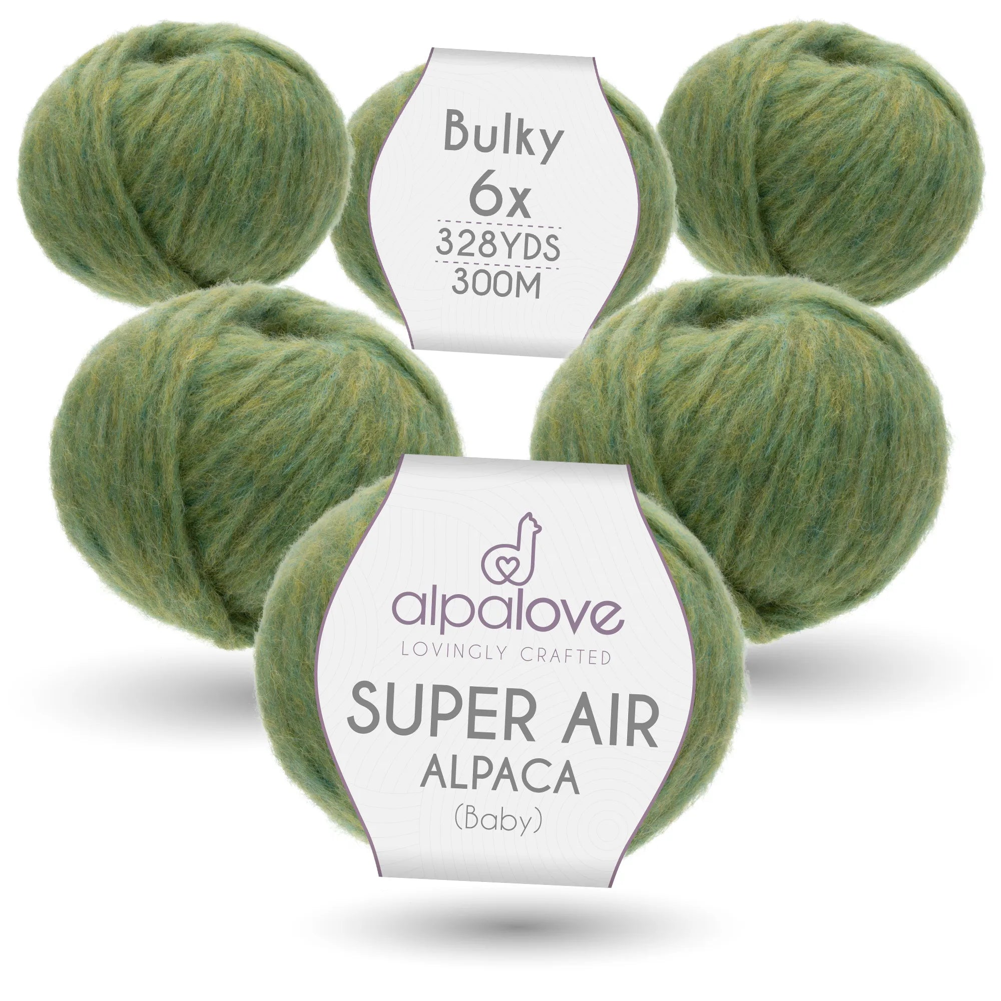 Baby Alpaca Super Air Bulky Yarn — Linden Blossom | ALPALOVE®