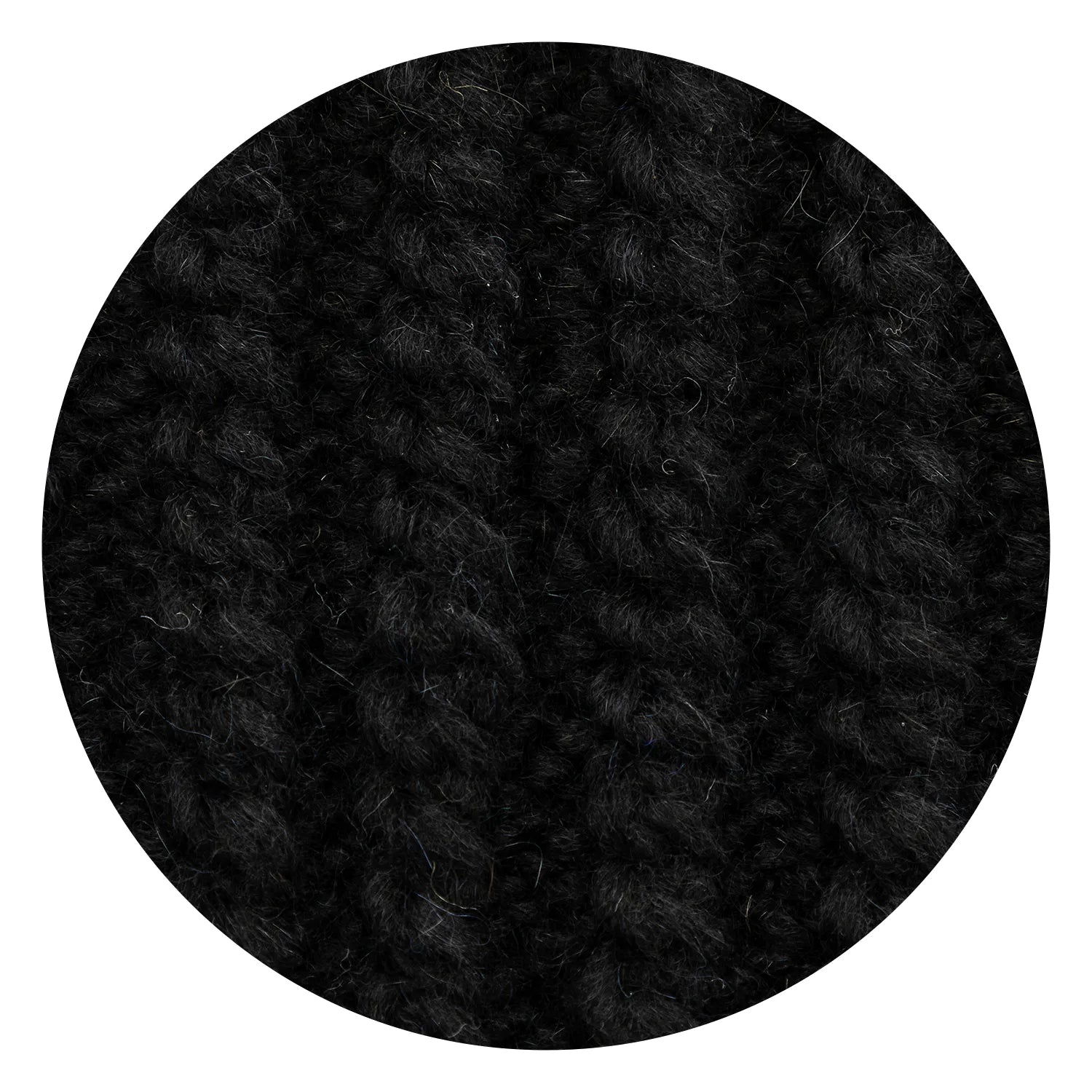 Baby Alpaca Super Air Bulky Yarn — Black | ALPALOVE®