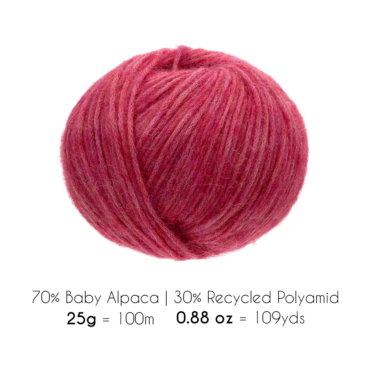SUPER AIR WORSTED Six-Pack Alpaca Yarn Raspberry Cream