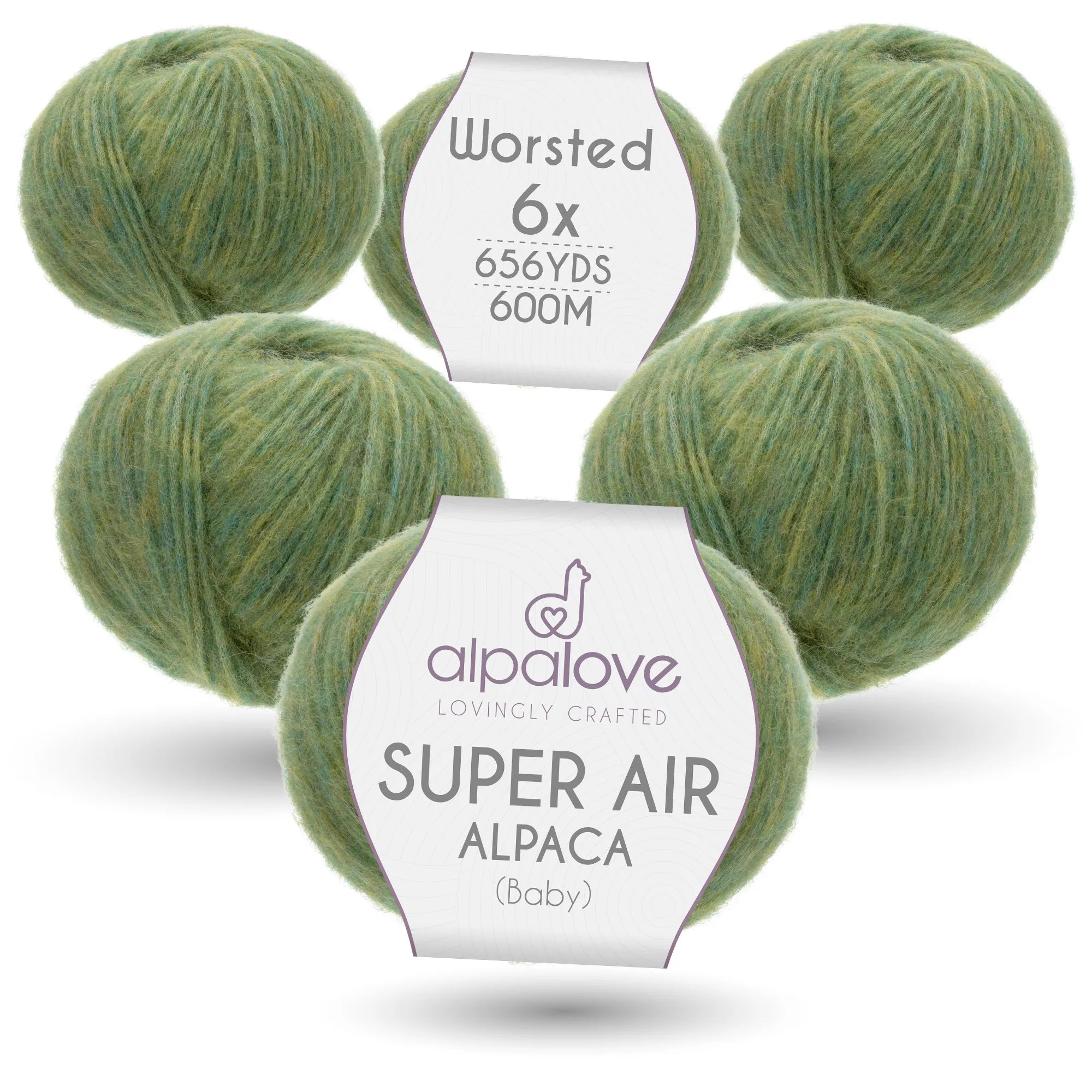 Baby Alpaca Super Air Worsted Yarn — Linden Blossom | ALPALOVE®