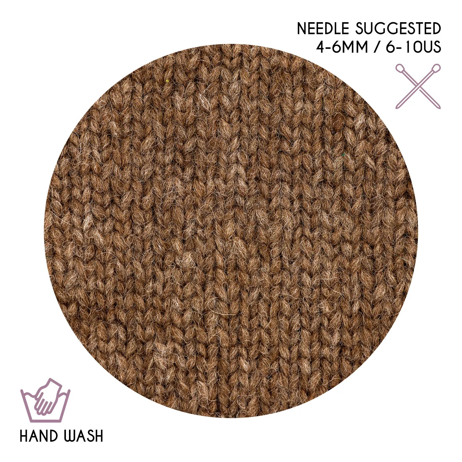 SUPER AIR WORSTED Six-Pack Alpaca Yarn Brown