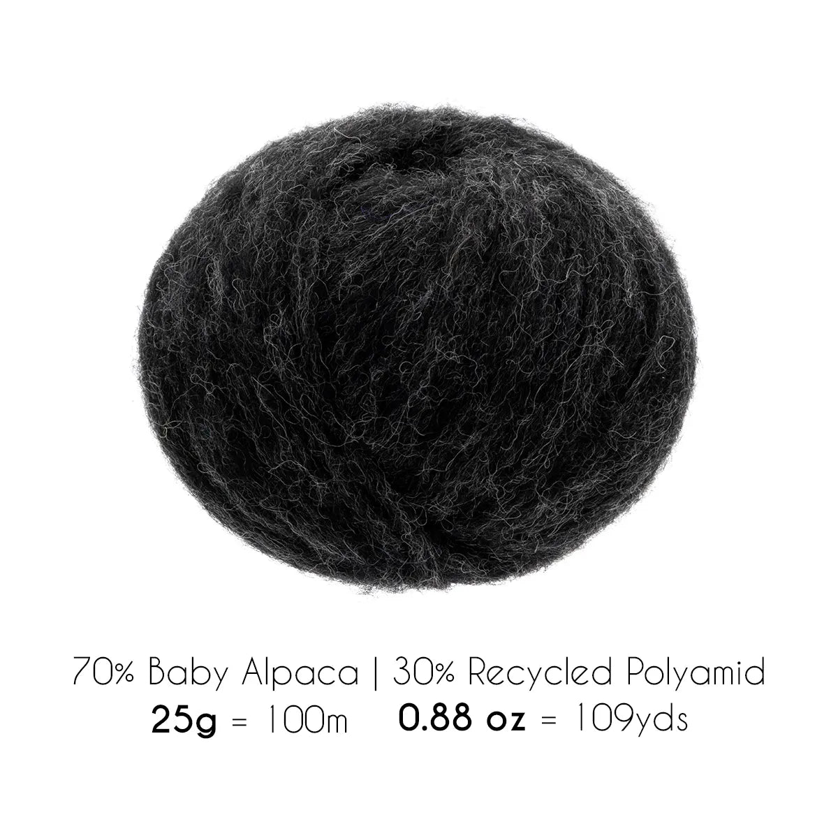 SUPER AIR WORSTED Six-Pack Alpaca Yarn Anthracite
