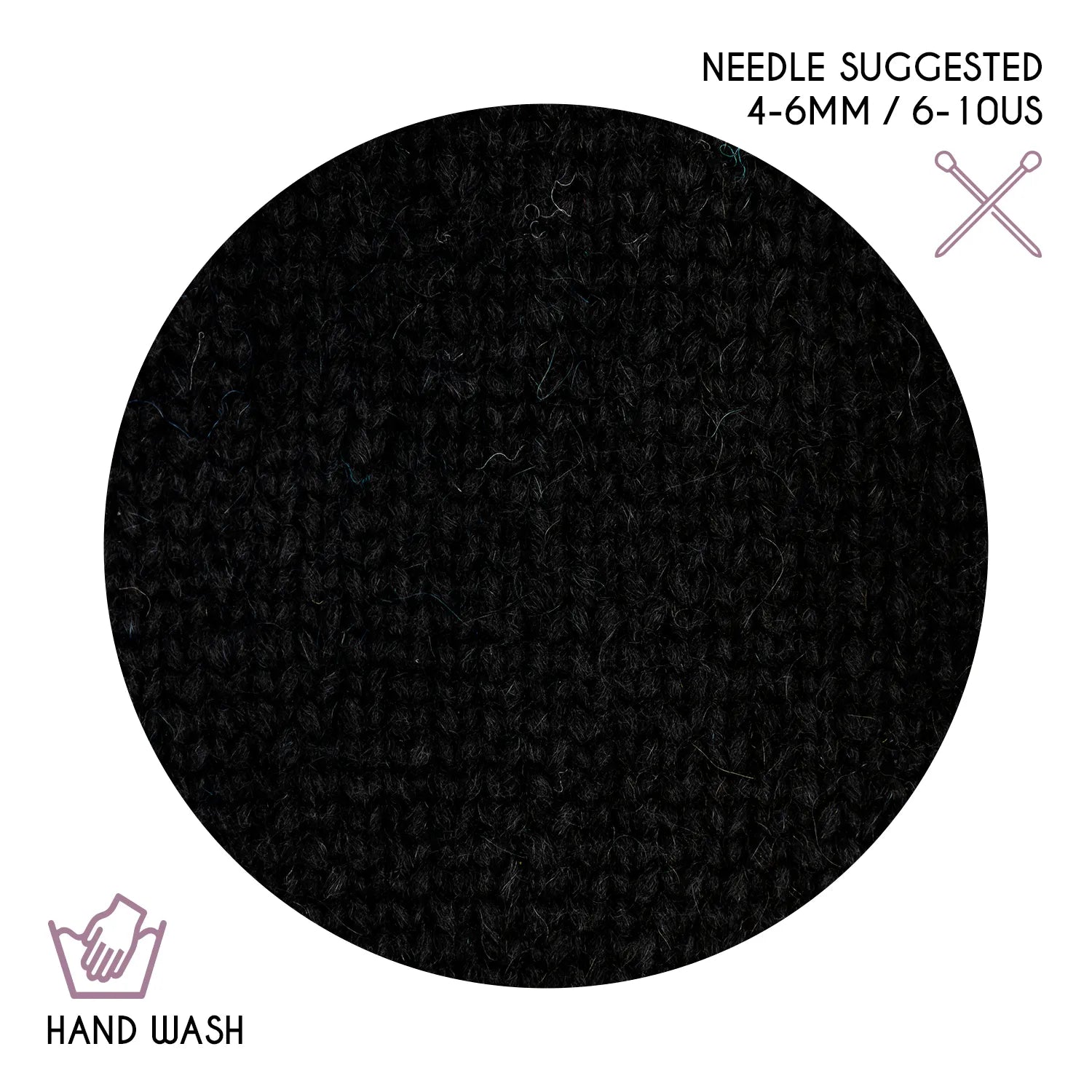 Baby Alpaca Super Air Worsted Yarn — Black | ALPALOVE®
