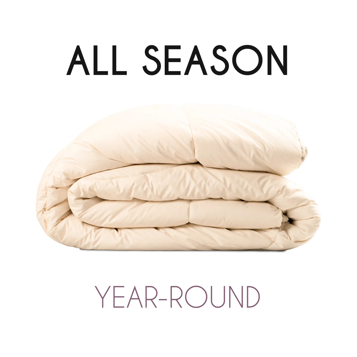 Alpalove All Season baby alpaca duvet, folded, for year-round use
