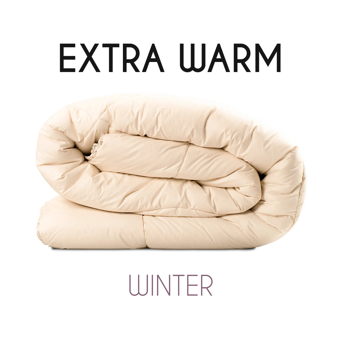 Alpalove Extra Warm baby alpaca duvet, folded, for winter